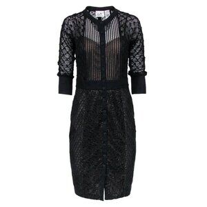 Beguile by Byron Lars Size 0 Mona Black Lace Dress Anthropologie Romantic Glam